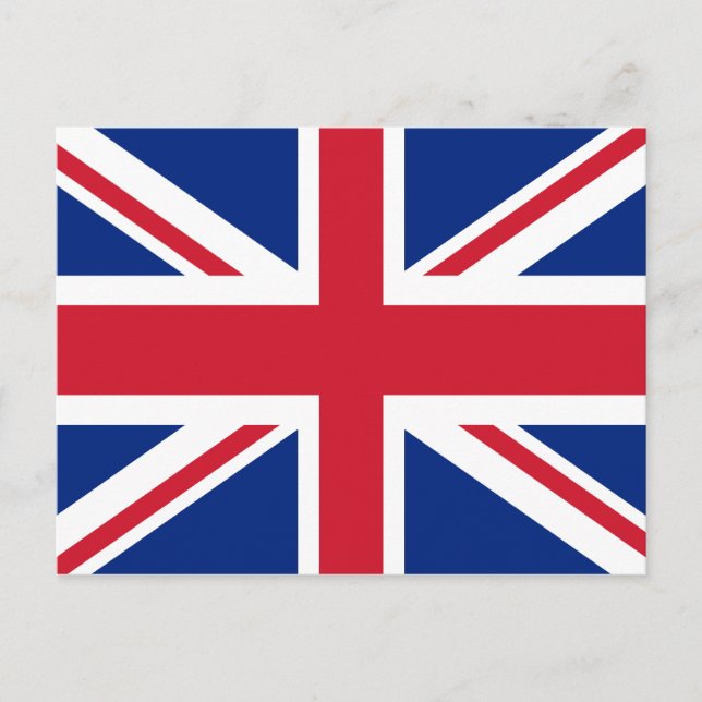Flagge des Vereinigten Königreichs Postkarte (Vorderseite)