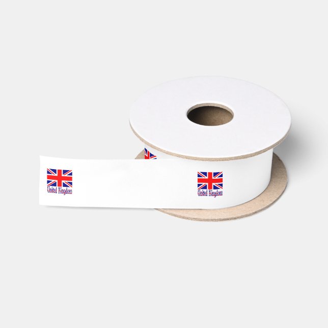 Flagge des Vereinigten Königreichs Satinband (Spule)