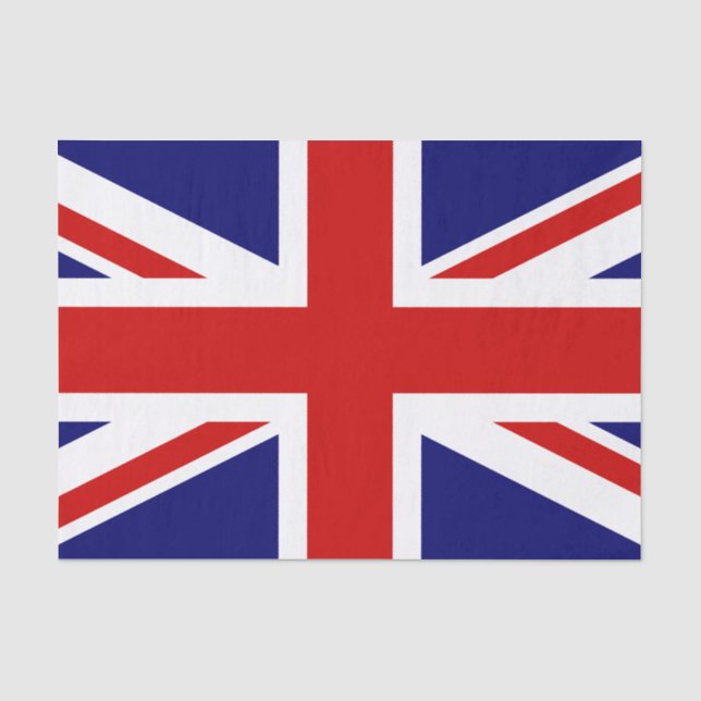 Flagge des Vereinigten Königreichs Seidenpapier (Vorderseite)
