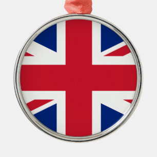 Flagge des Vereinigten Königreichs Silbernes Ornament
