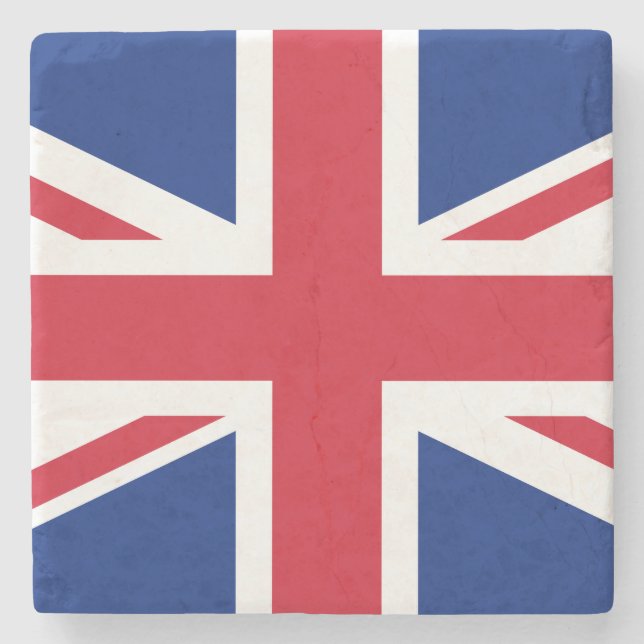 Flagge des Vereinigten Königreichs Steinuntersetzer (Vorderseite)