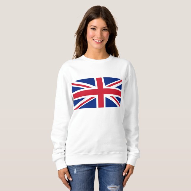 Flagge des Vereinigten Königreichs Sweatshirt (Vorne ganz)