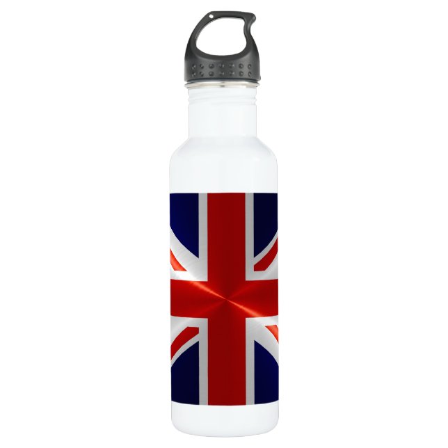 Flagge des Vereinigten Königreichs Trinkflasche (Vorderseite)
