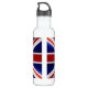 Flagge des Vereinigten Königreichs Trinkflasche (Rückseite)