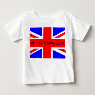Flagge des Vereinigten Königreichs VE Tag 2025 Baby T-shirt
