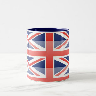 Flagge des Vereinigten Königreichs Zweifarbige Tasse