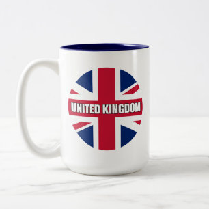 Flagge des Vereinigten Königreichs Zweifarbige Tasse