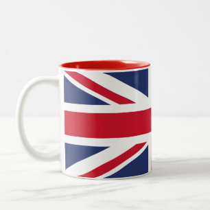 Flagge des Vereinigten Königreichs Zweifarbige Tasse