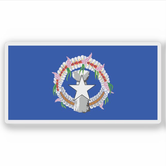 Flagge des Volkes von Chamorro, Mikronesien, Ozean Aufkleber (Vorderseite)