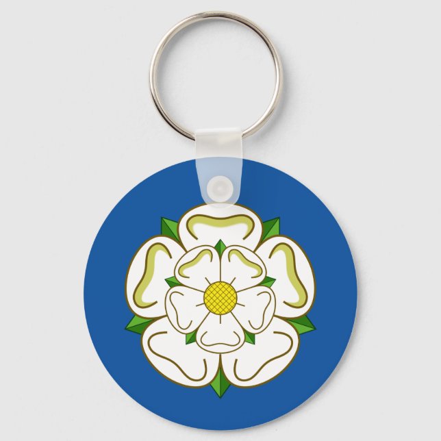 Flagge des Yorkshire-Schlüsselanhängers Schlüsselanhänger (Vorderseite)