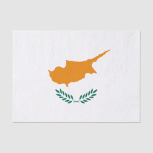 Flagge des Zypern-Seidenpapiers Seidenpapier