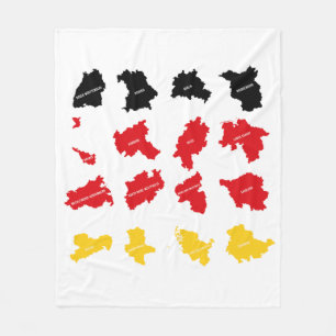 Flagge deutscher Staaten Fleecedecke