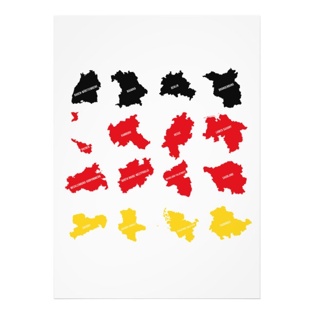 Flagge deutscher Staaten Fotodruck (Vorne)