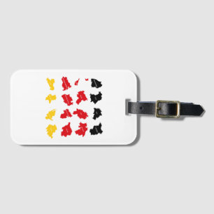 Flagge deutscher Staaten Gepäckanhänger