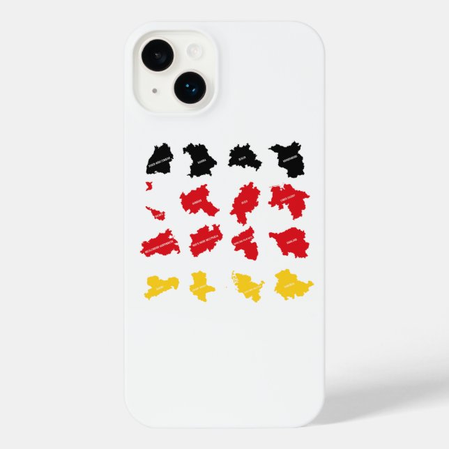 Flagge deutscher Staaten iPhone 14 Plus Hülle (Rückseite)