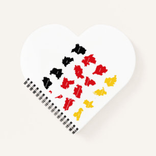 Flagge deutscher Staaten Notizbuch
