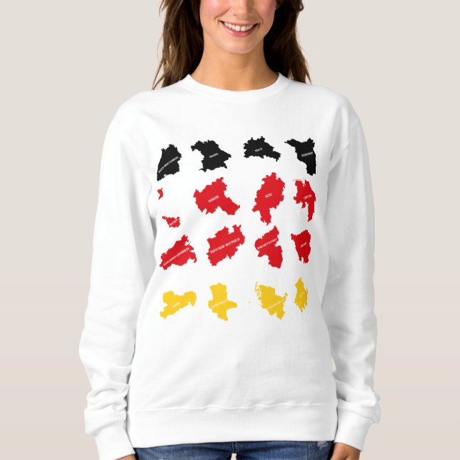 Flagge deutscher Staaten Sweatshirt (Vorderseite)