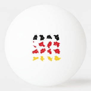 Flagge deutscher Staaten Tischtennisball