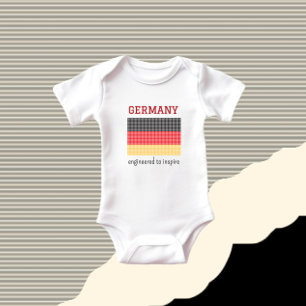 Flagge Deutschlands Baby Strampler