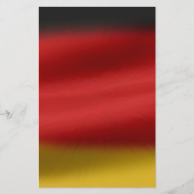 Flagge Deutschlands Briefpapier (Vorderseite)