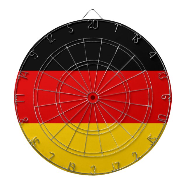 Flagge Deutschlands (Deutschland) Dartscheibe (vorne)