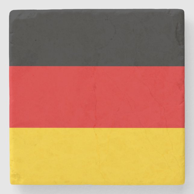 Flagge Deutschlands (Deutschland) Steinuntersetzer (Vorderseite)