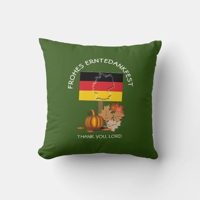 Flagge DEUTSCHLANDS Erntedankfest Erntedank Kissen (Vorderseite)