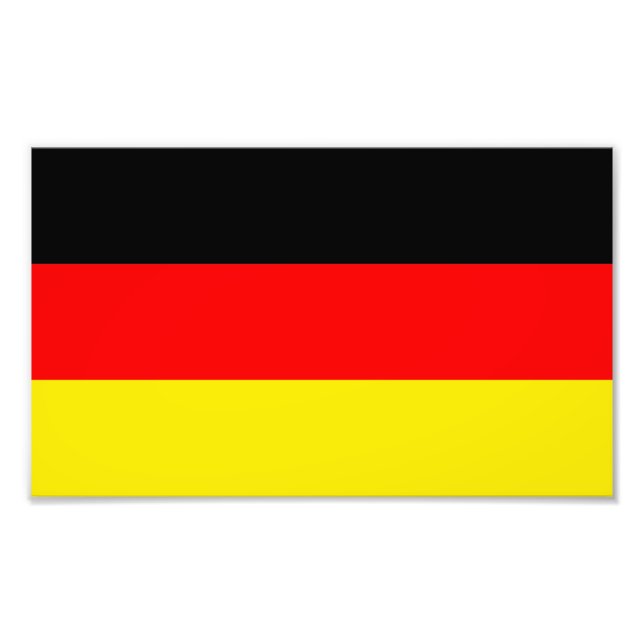 Flagge Deutschlands Fotodruck (Vorne)