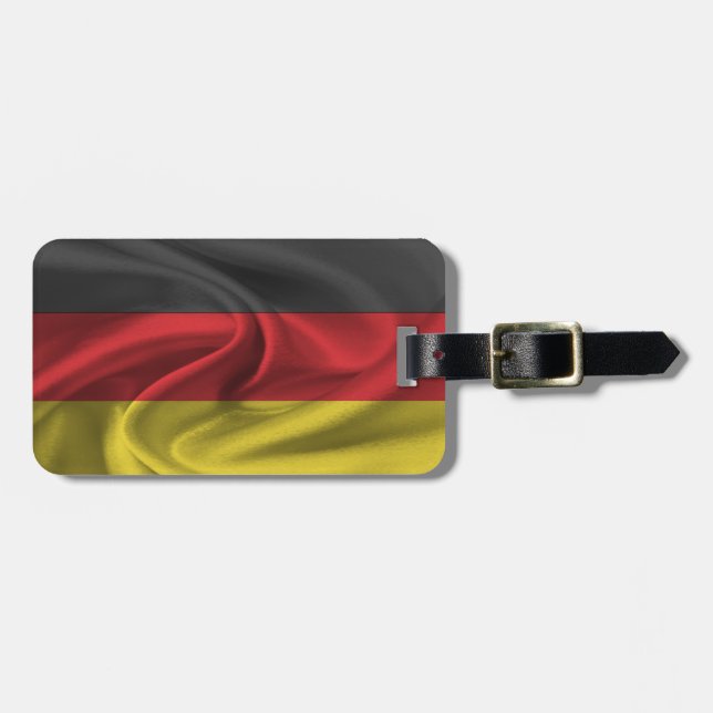 Flagge Deutschlands Gepäckanhänger (Vorderseite horizontal)