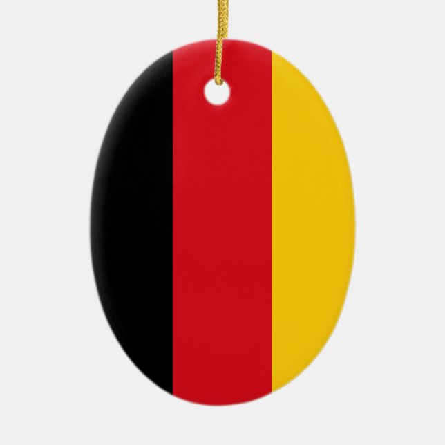 Flagge Deutschlands Keramik Ornament (Vorne)