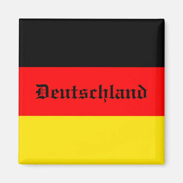 Flagge Deutschlands Magnet (Vorne)
