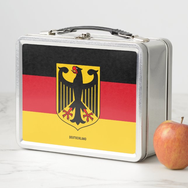 Flagge Deutschlands Metall Brotdose (Beispiel)