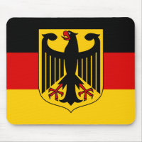Flagge Deutschlands mit Wappen