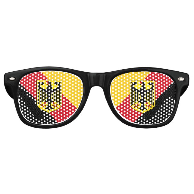 Flagge Deutschlands Partybrille (Vorderseite)