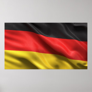 Flagge Deutschlands Poster