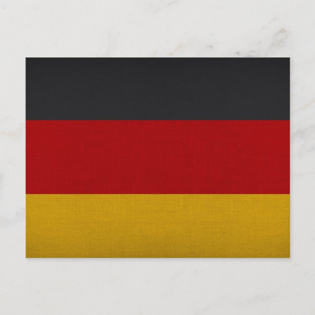 Flagge Deutschlands Postkarte (Vorderseite)