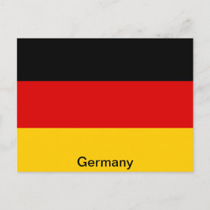 Flagge Deutschlands Postkarte