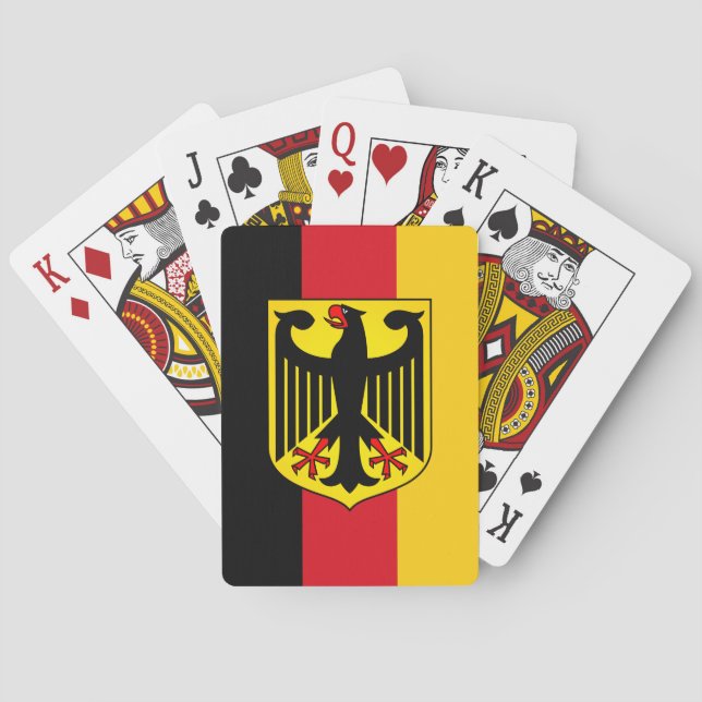 Flagge Deutschlands Spielkarten (Rückseite)