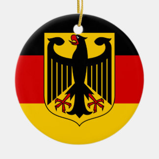 Flagge Deutschlands und Wappen Keramik Ornament