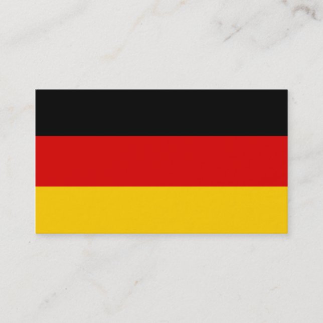 Flagge Deutschlands Visitenkarten Visitenkarte (Vorderseite)