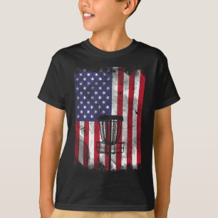 Flagge Disc Golf Sket Vintage Frisbee Golf Sport T-Shirt