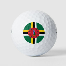 Flagge Dominicas Golfball