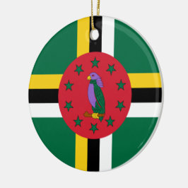 Flagge Dominicas Keramik Ornament