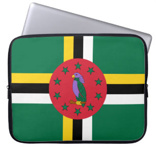 Flagge Dominicas Laptopschutzhülle