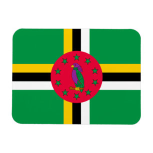 Flagge Dominicas Magnet