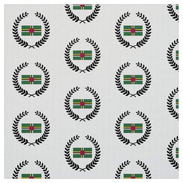 Flagge Dominicas Stoff (Muster)