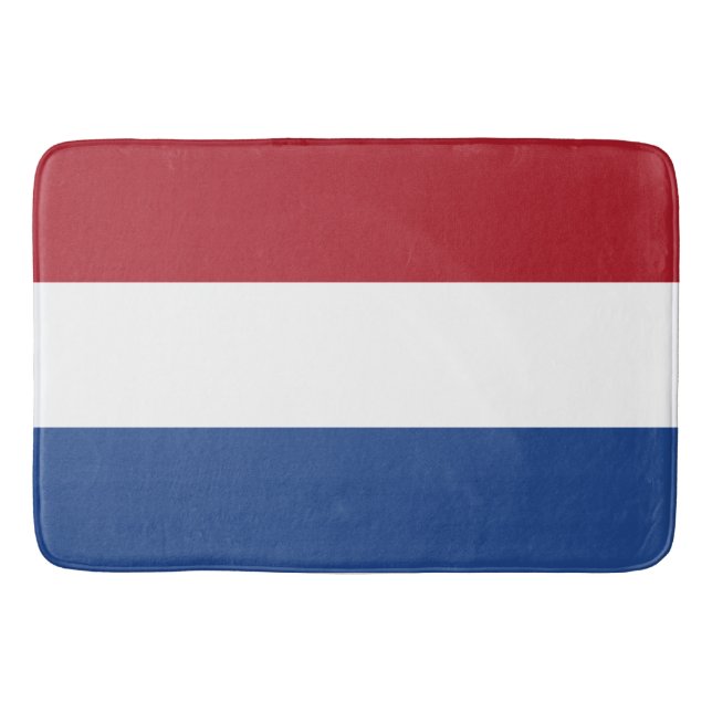 Flagge Dreifarbiges Niederlande Badematte (Vorderseite)