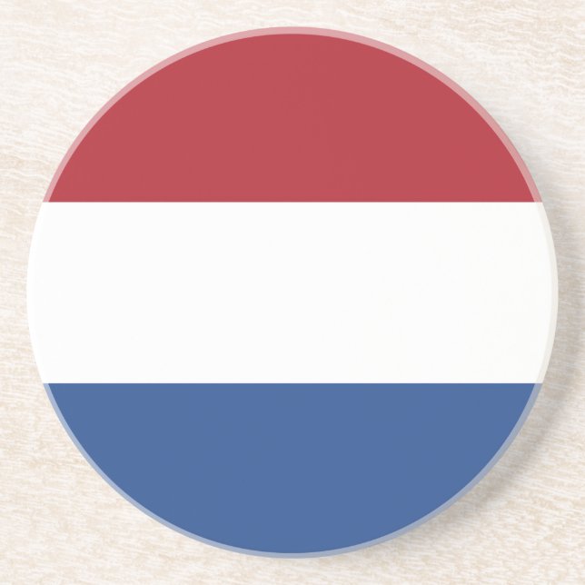 Flagge Dreifarbiges Niederlande Getränkeuntersetzer (Vorne)