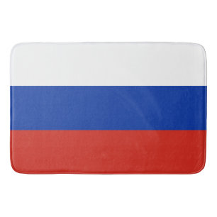 Flagge Dreifarbiges Russland Badematte