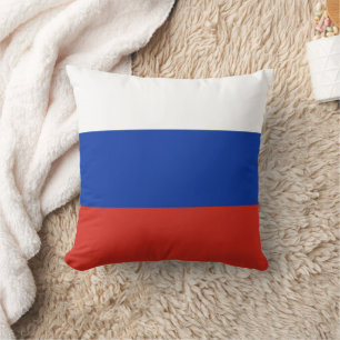 Flagge Dreifarbiges Russland Kissen
